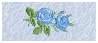 DNSEMP-L-506-BL Satin Rose Blue